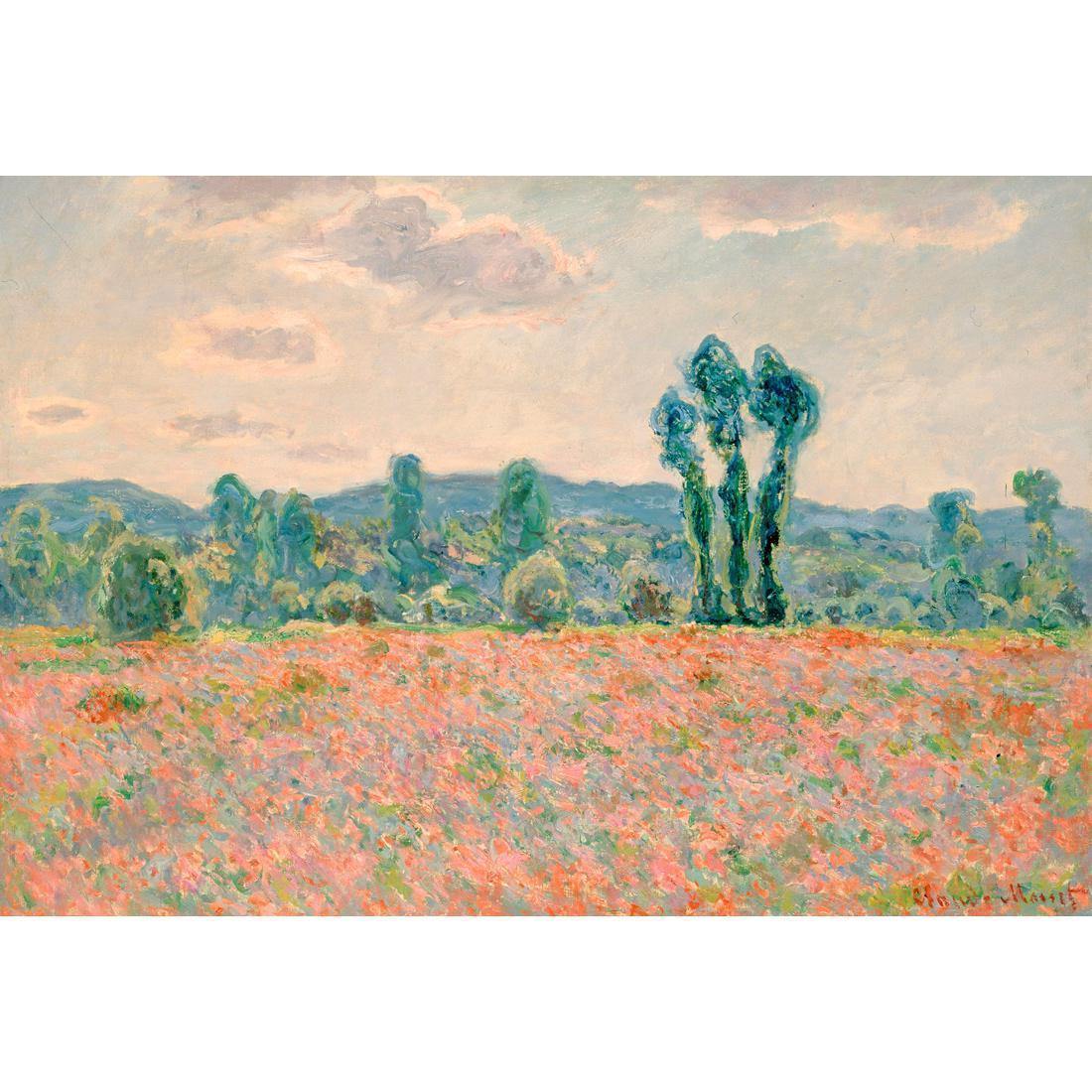 Poppy Field By Monet - wallart-australia - Canvas
