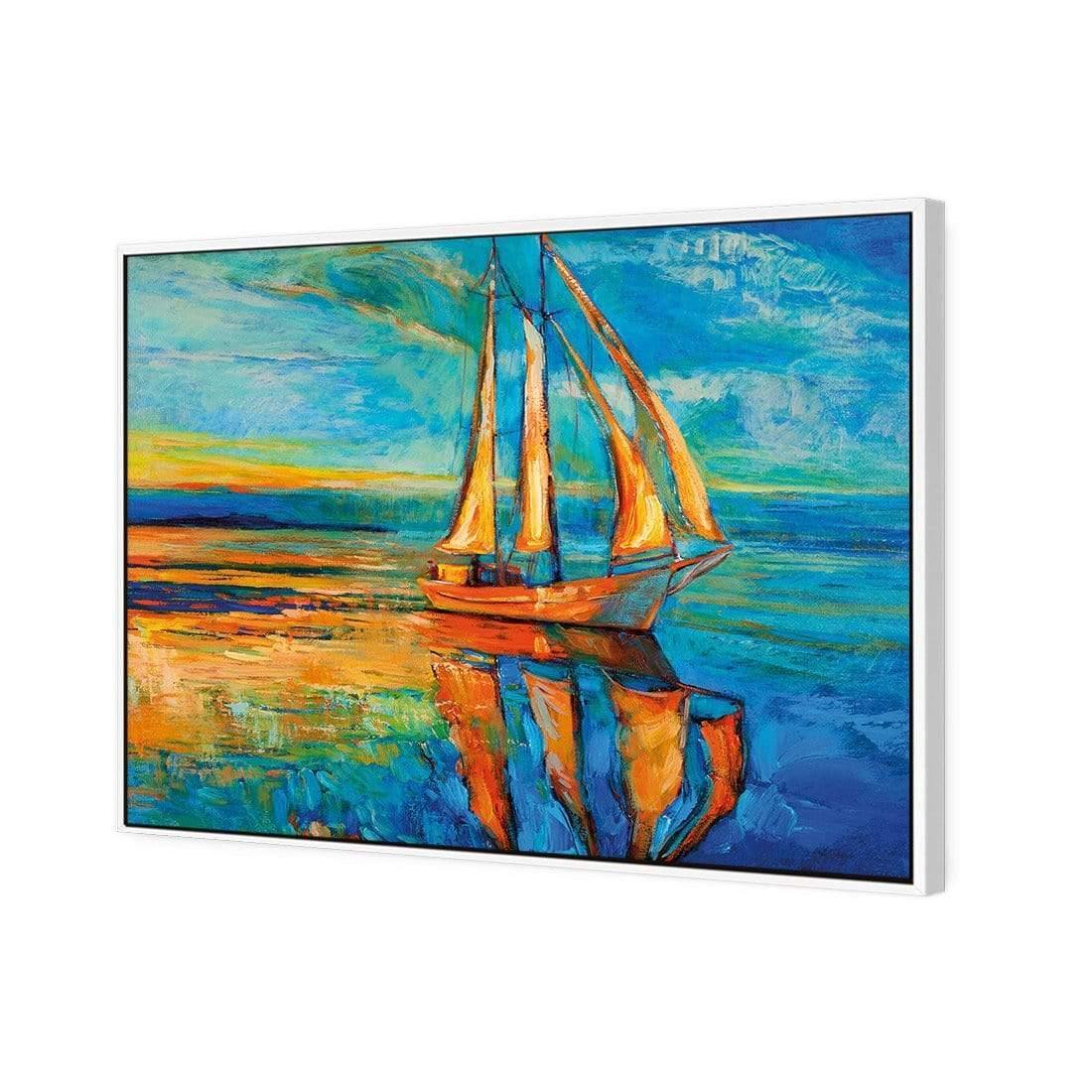 Sailing Boat Reflected - wallart-australia - Canvas
