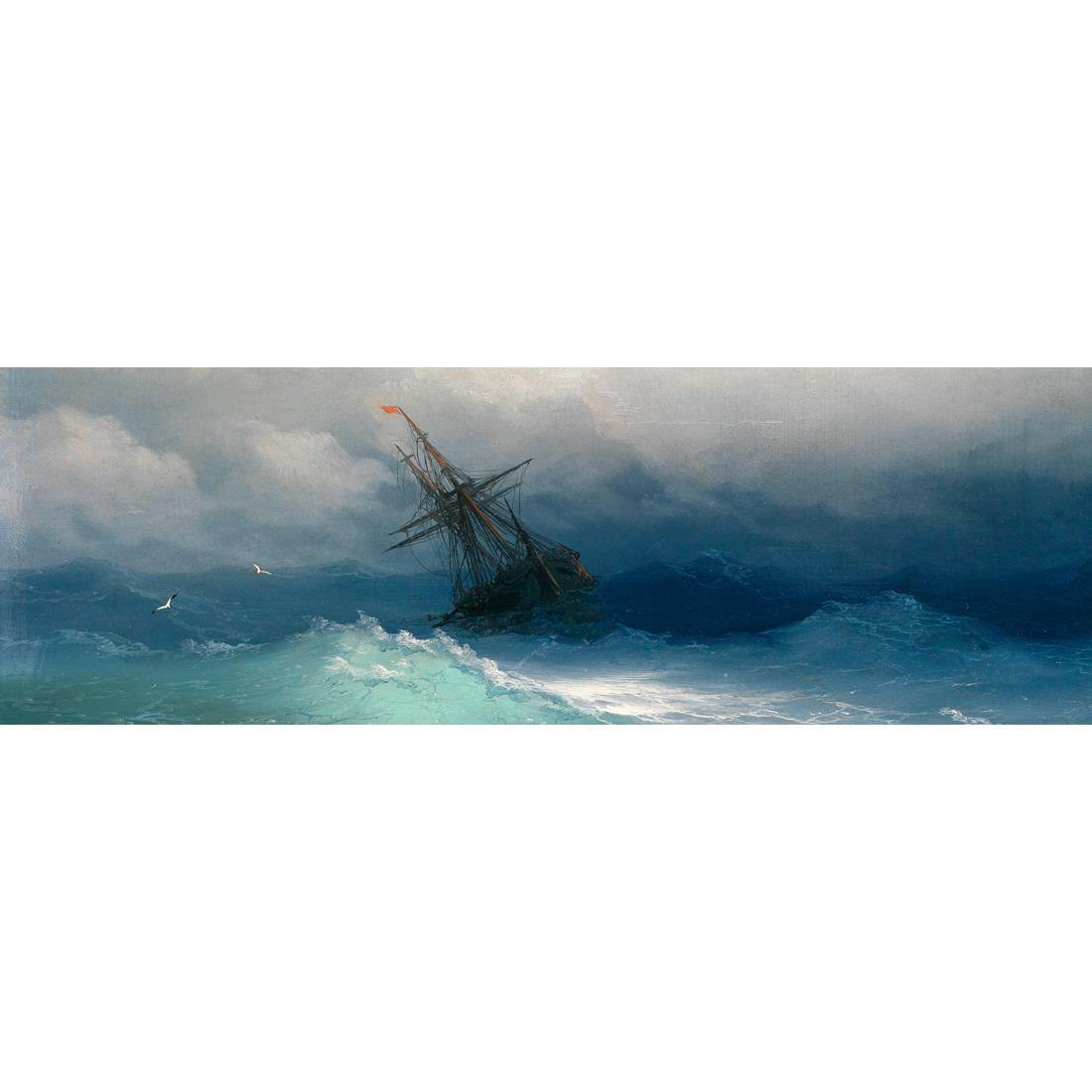 Caught in a Storm (long) By Ivan Aivazovsky