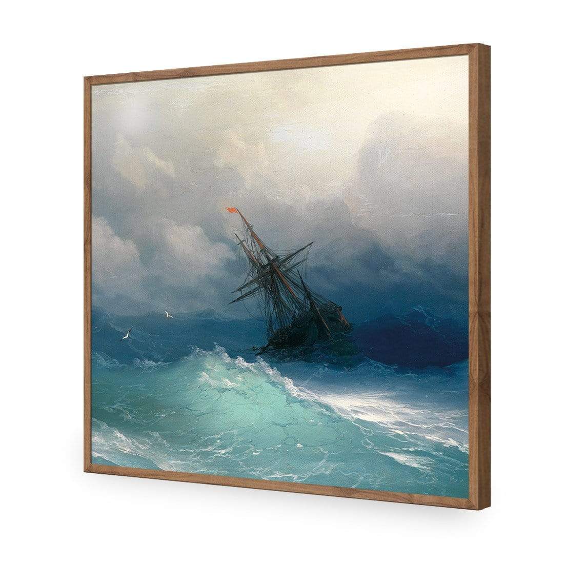 Caught in a Storm (square) By Ivan Aivazovsky