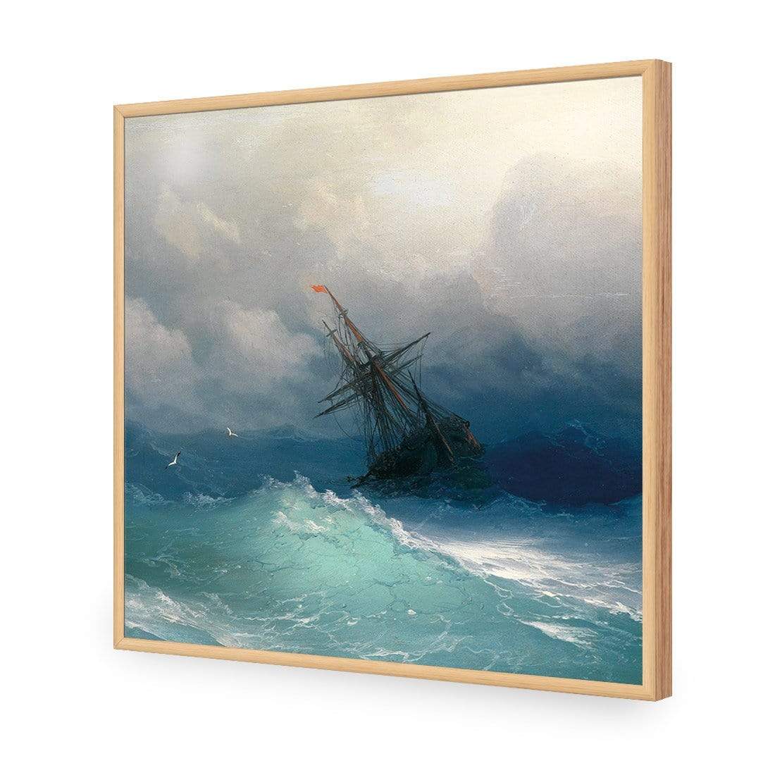 Caught in a Storm (square) By Ivan Aivazovsky