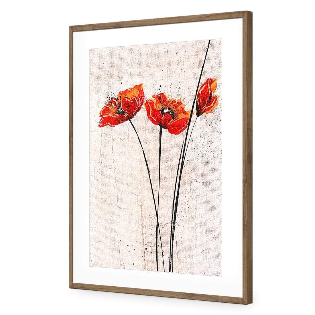 Abstract Tall Poppies, Original - wallart-australia - Acrylic Glass With Border