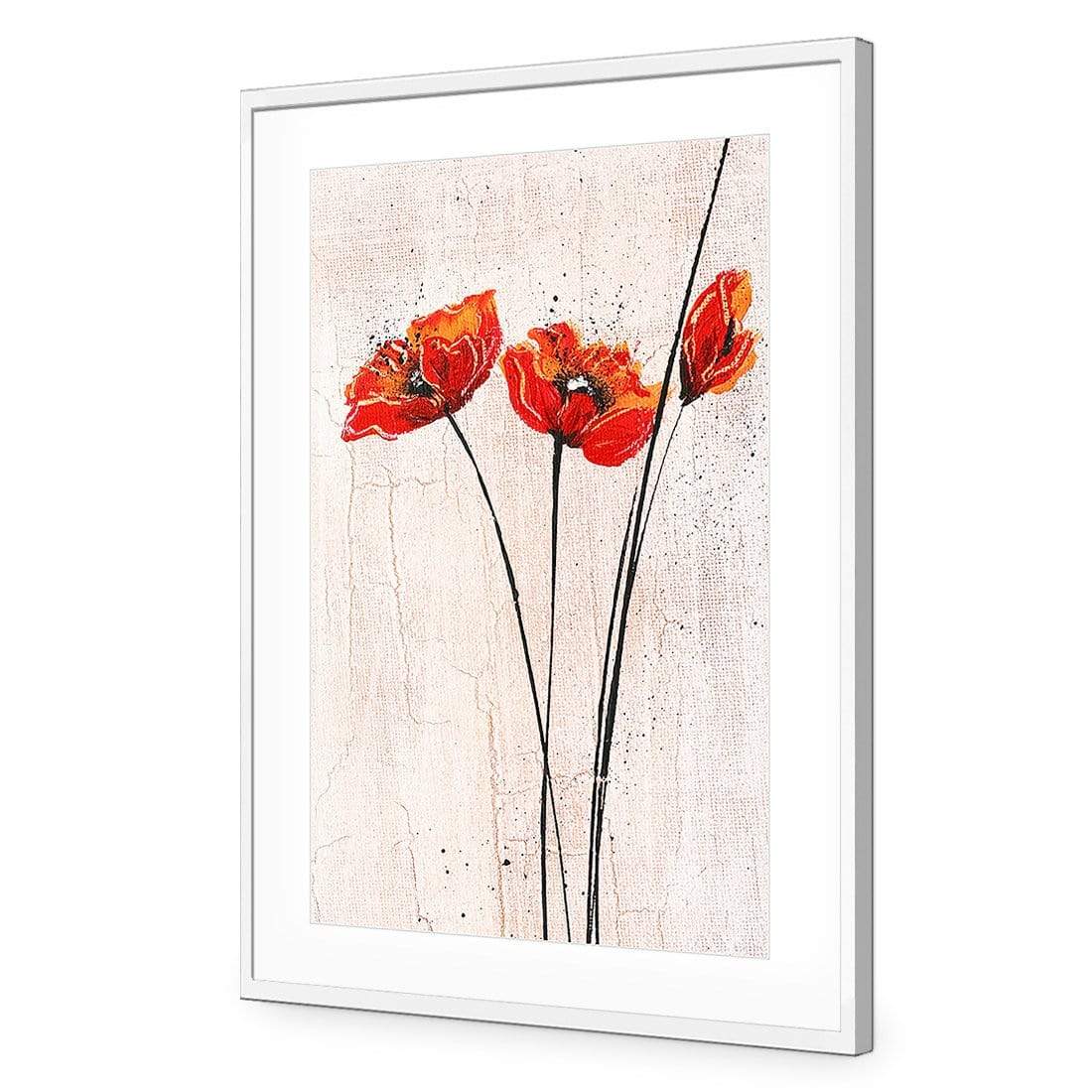 Abstract Tall Poppies, Original - wallart-australia - Acrylic Glass With Border