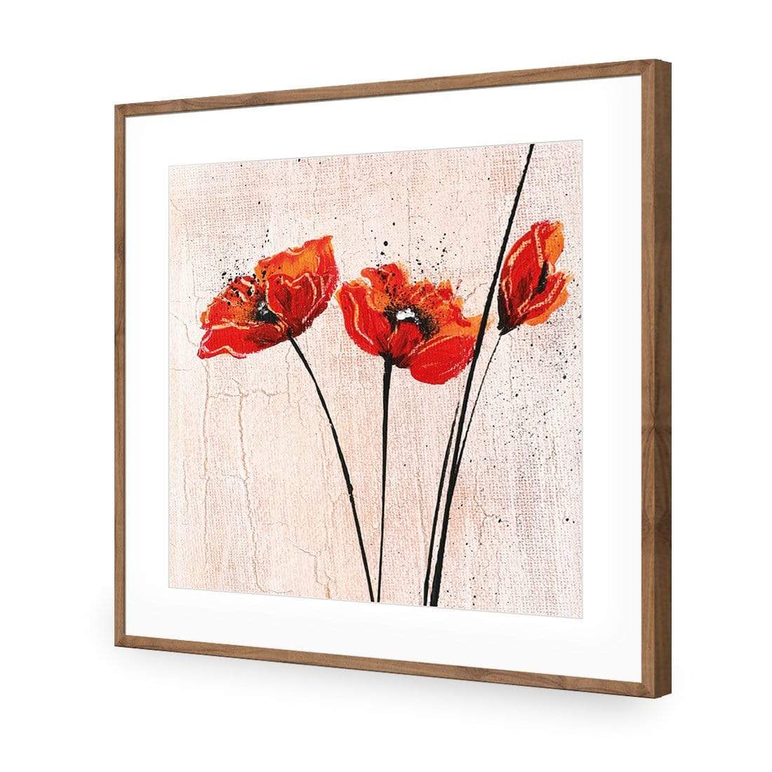 Abstract Tall Poppies, Original (Square) - wallart-australia - Acrylic Glass With Border