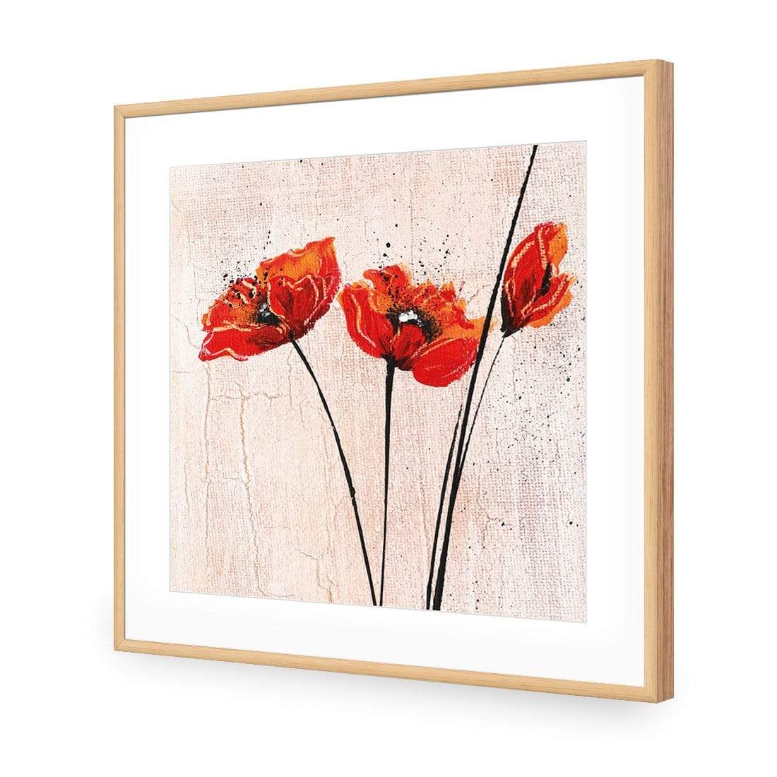 Abstract Tall Poppies, Original (Square) - wallart-australia - Acrylic Glass With Border