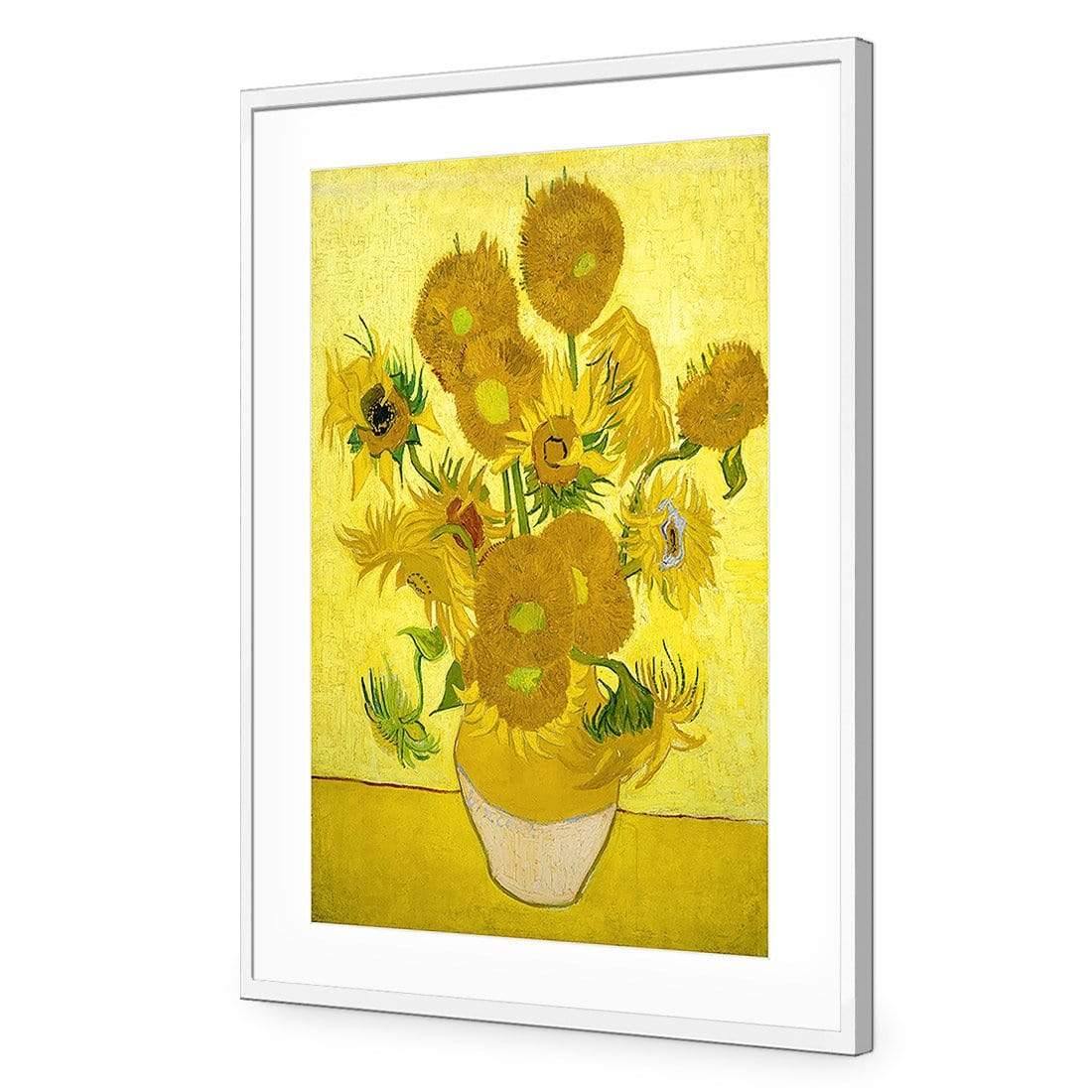 Another Vase of Sunflowers By Van Gogh - wallart-australia - Acrylic Glass With Border