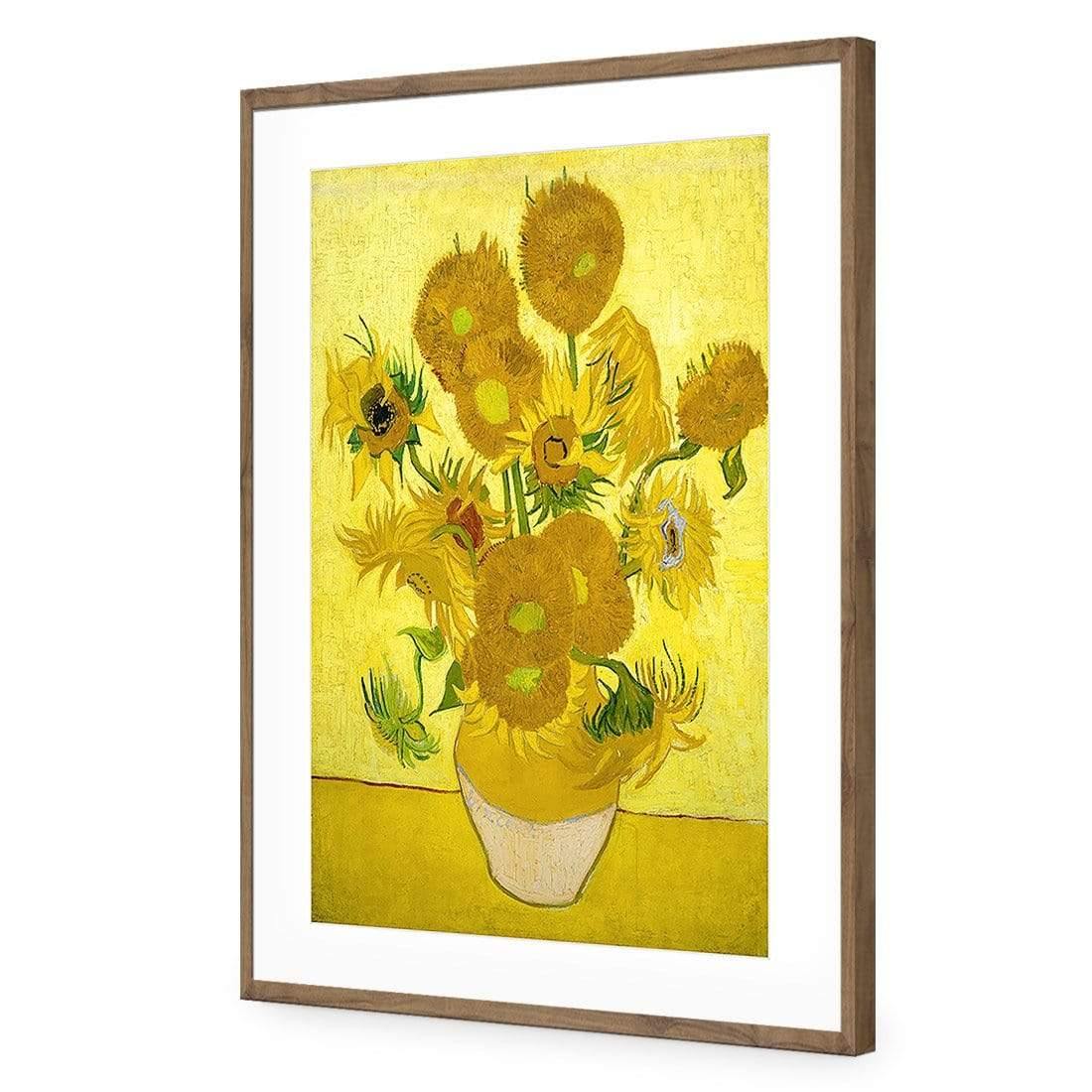 Another Vase of Sunflowers By Van Gogh - wallart-australia - Acrylic Glass With Border