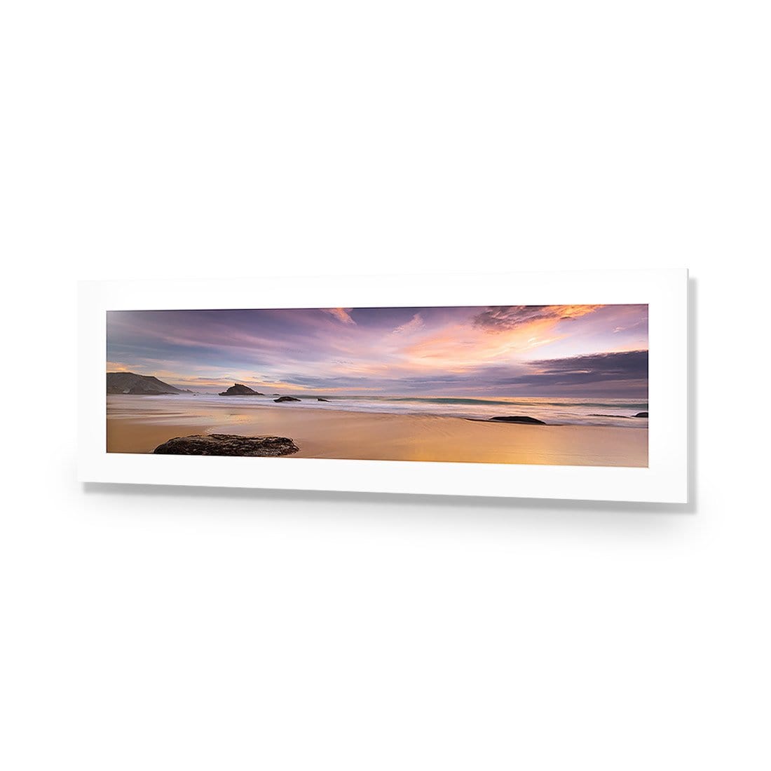 Beach Sunset (long) - wallart-australia - Acrylic Glass With Border