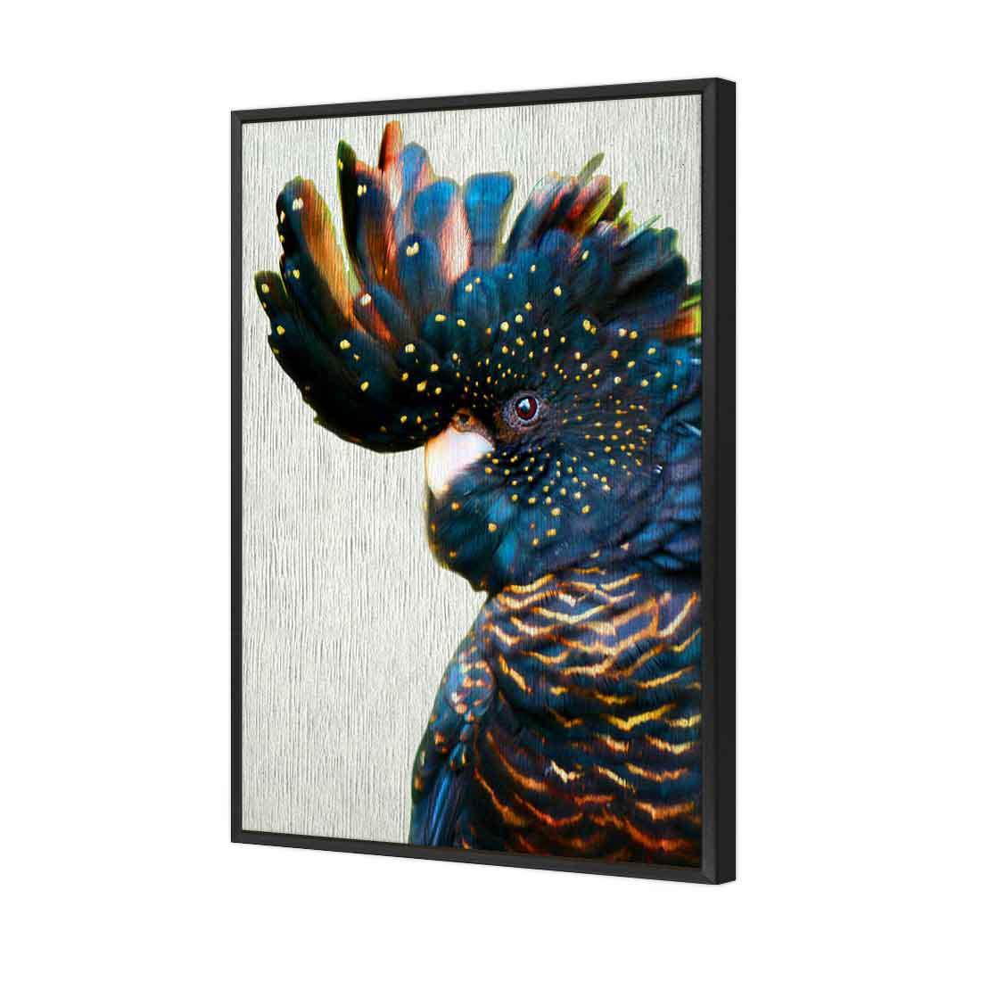 Black Cockatoo Side, Paper - wallart-australia - Canvas