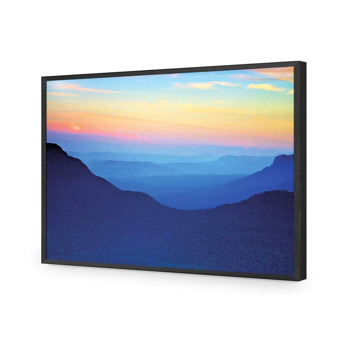 Blue Mountain Sunset - wallart-australia - Acrylic Glass No Border