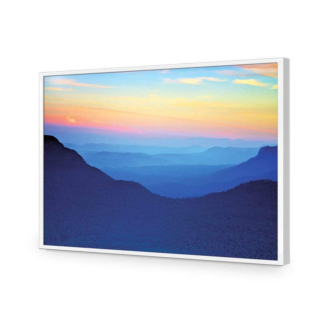 Blue Mountain Sunset - wallart-australia - Acrylic Glass No Border