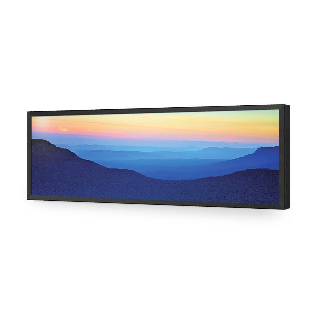 Blue Mountain Sunset, Original (Long) - wallart-australia - Acrylic Glass No Border