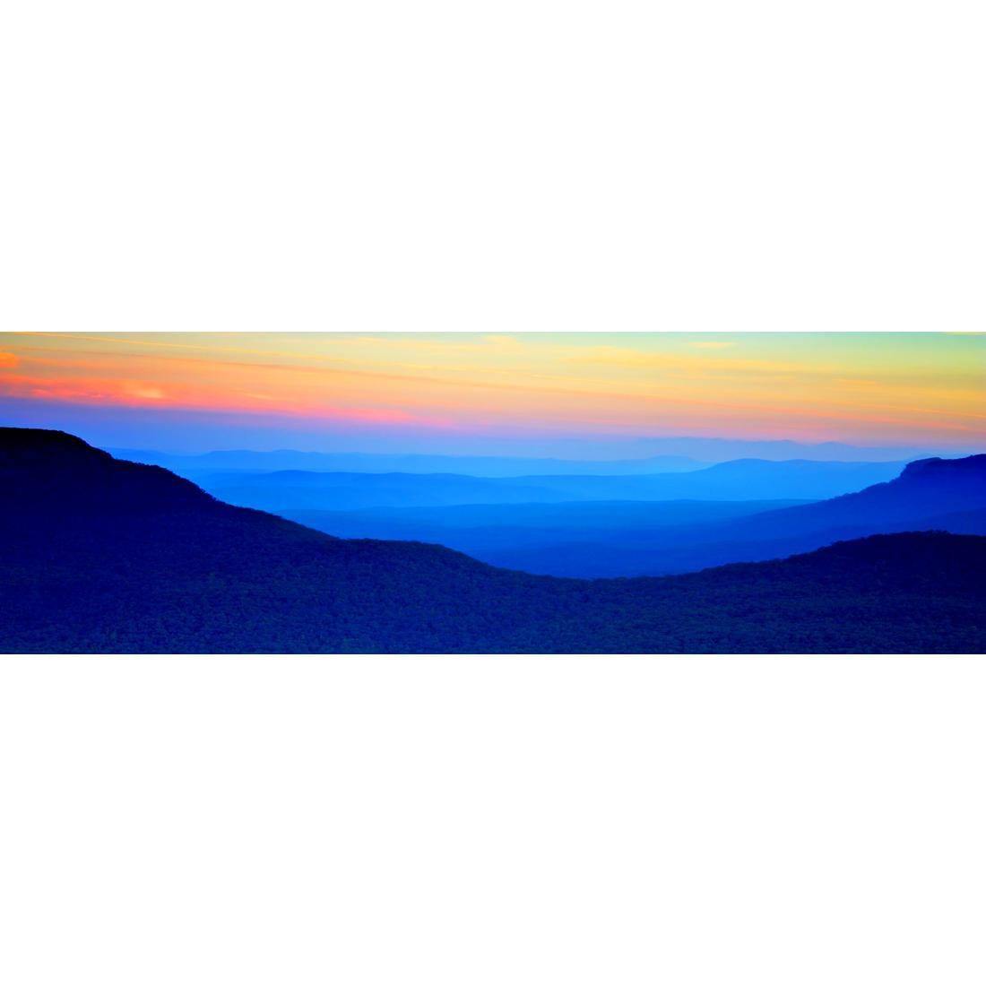Blue Mountain Sunset, Original (Long) - wallart-australia - Canvas