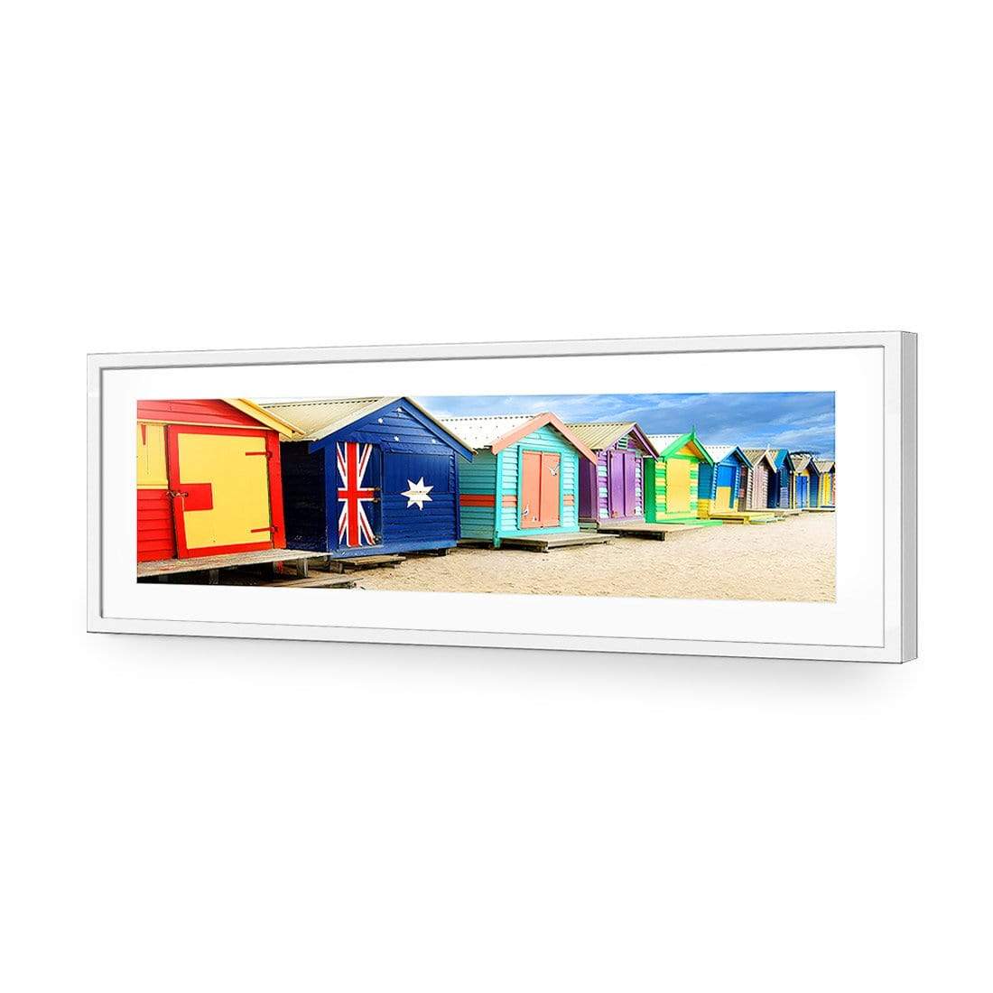 Brighton Beach Boxes, Original (Long) - wallart-australia - Acrylic Glass With Border