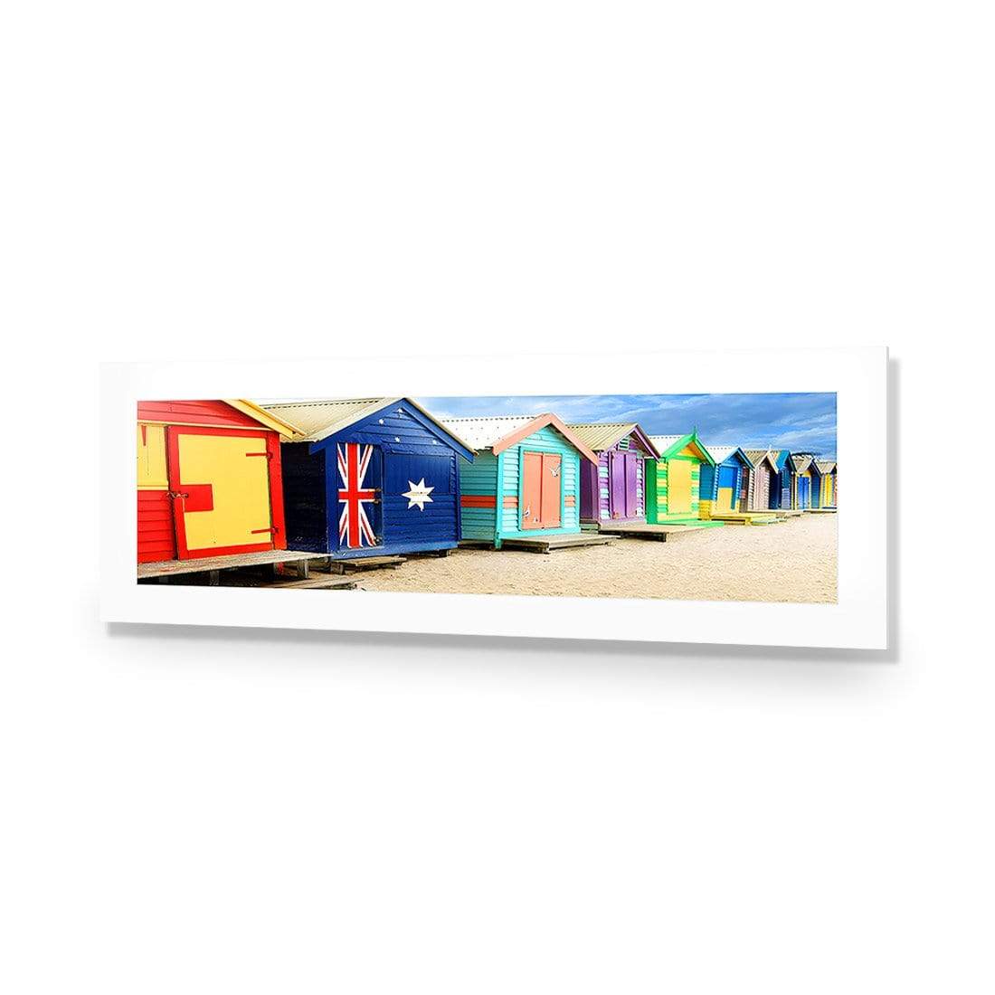 Brighton Beach Boxes, Original (Long) - wallart-australia - Acrylic Glass With Border