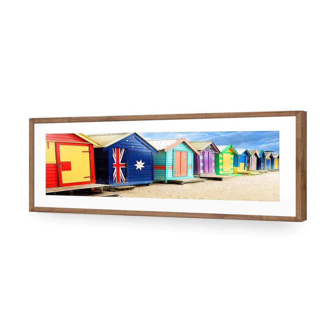 Brighton Beach Boxes, Original (Long) - wallart-australia - Acrylic Glass With Border