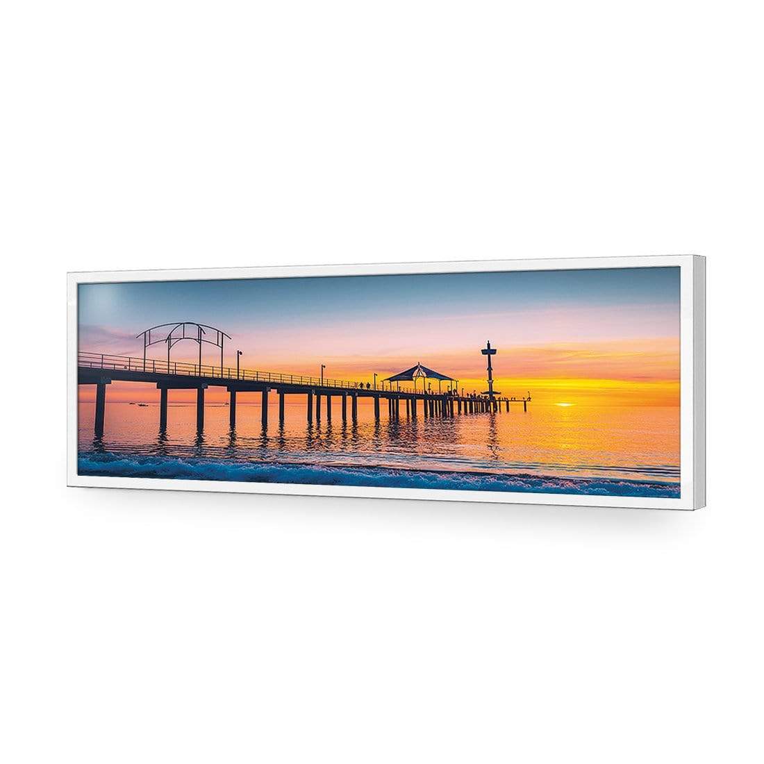 Brighton Jetty Sunset (Long) - wallart-australia - Acrylic Glass No Border