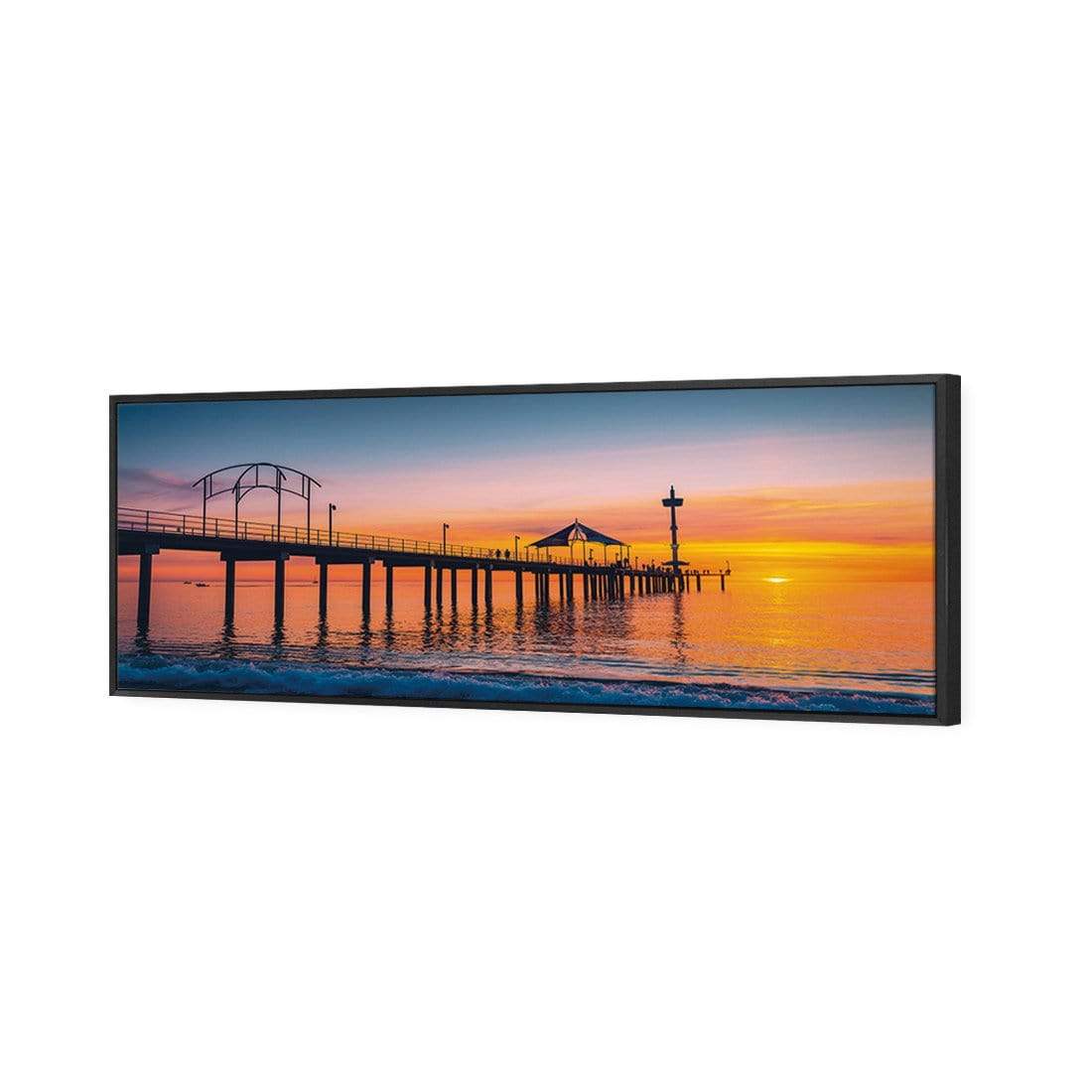 Brighton Jetty Sunset (Long) - wallart-australia - Canvas