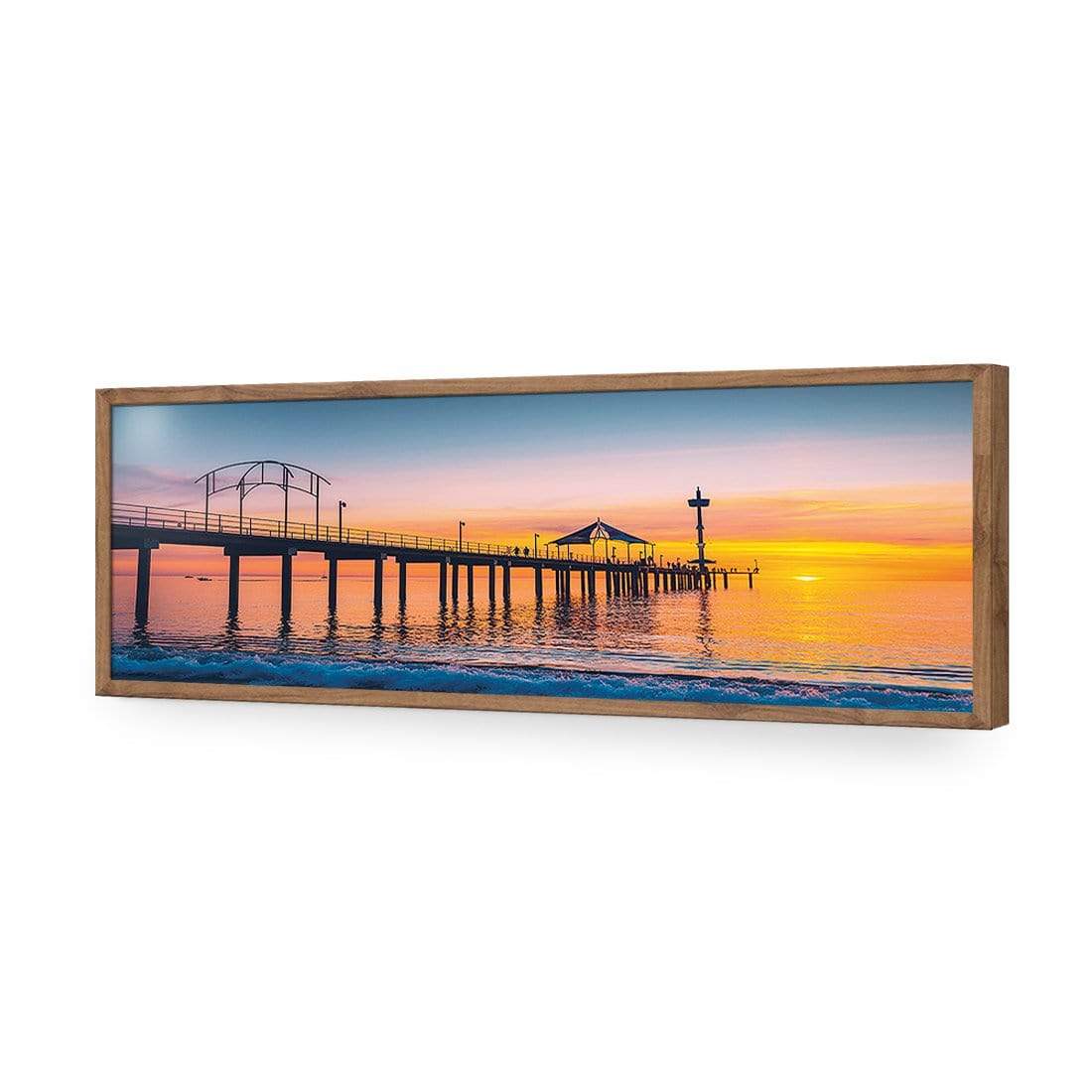 Brighton Jetty Sunset (Long) - wallart-australia - Acrylic Glass No Border