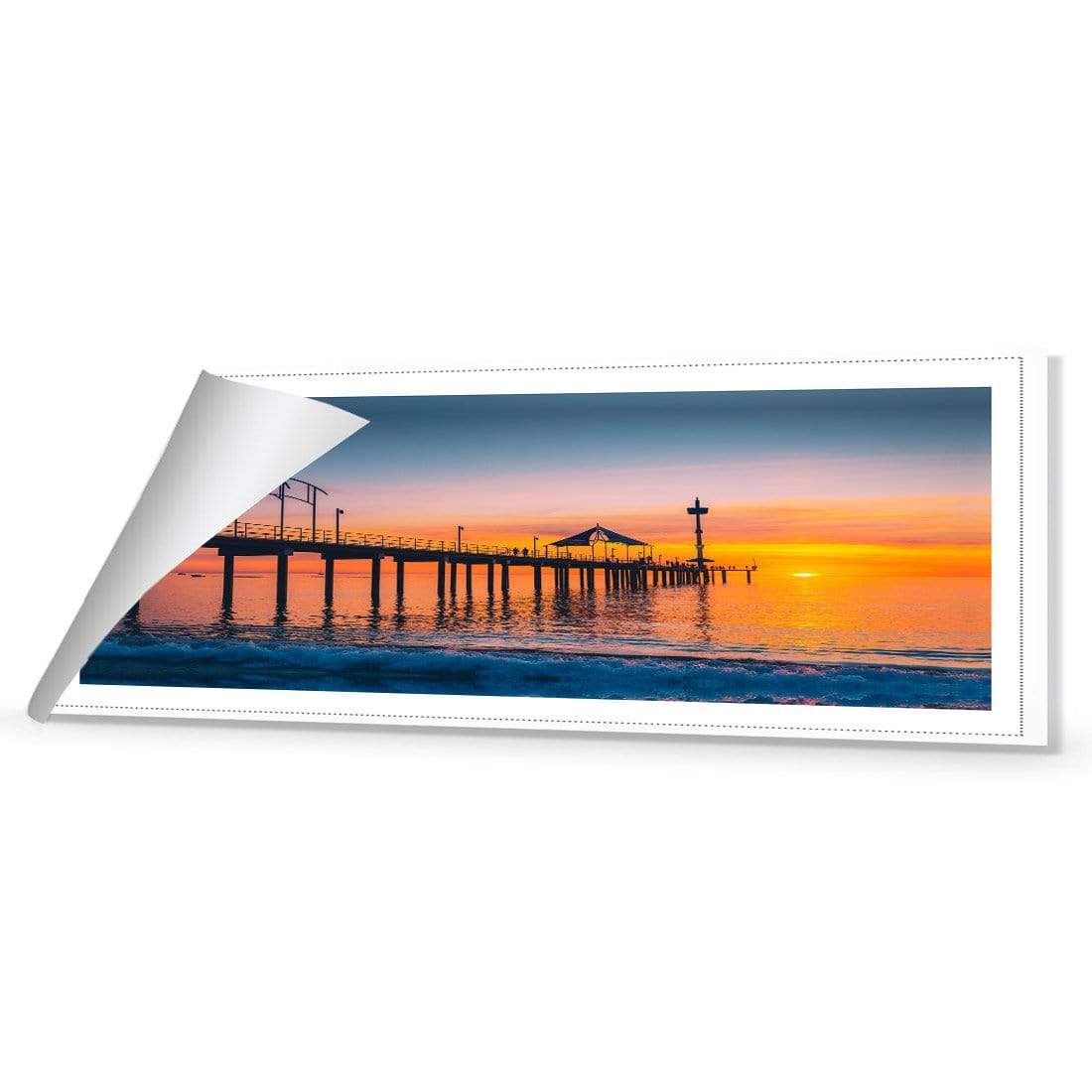 Brighton Jetty Sunset (Long) - wallart-australia - Canvas