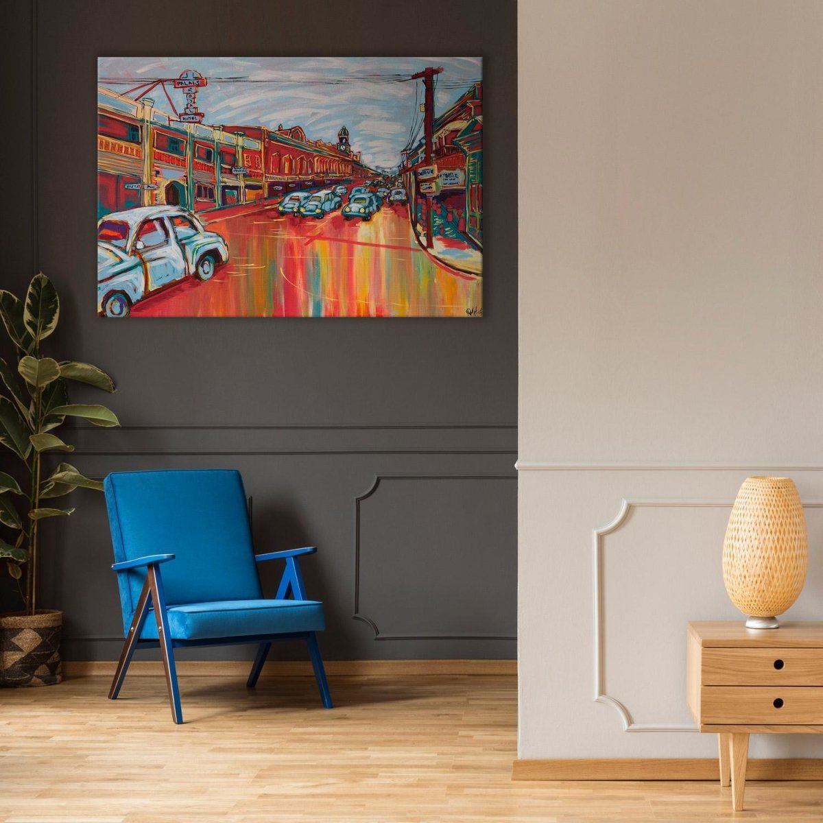 Brisbane Street - wallart-australia - Canvas