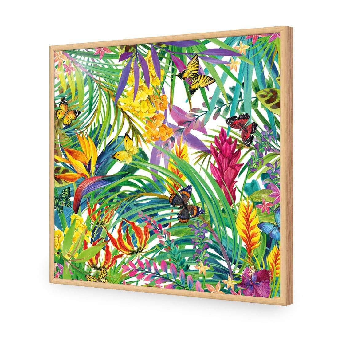 Butterfly Garden (square) - wallart-australia - Acrylic Glass No Border