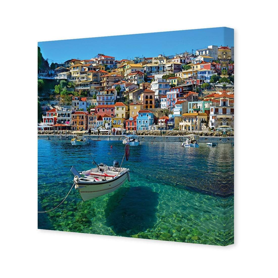 Clear Waters of Greece (square) - wallart-australia - Canvas