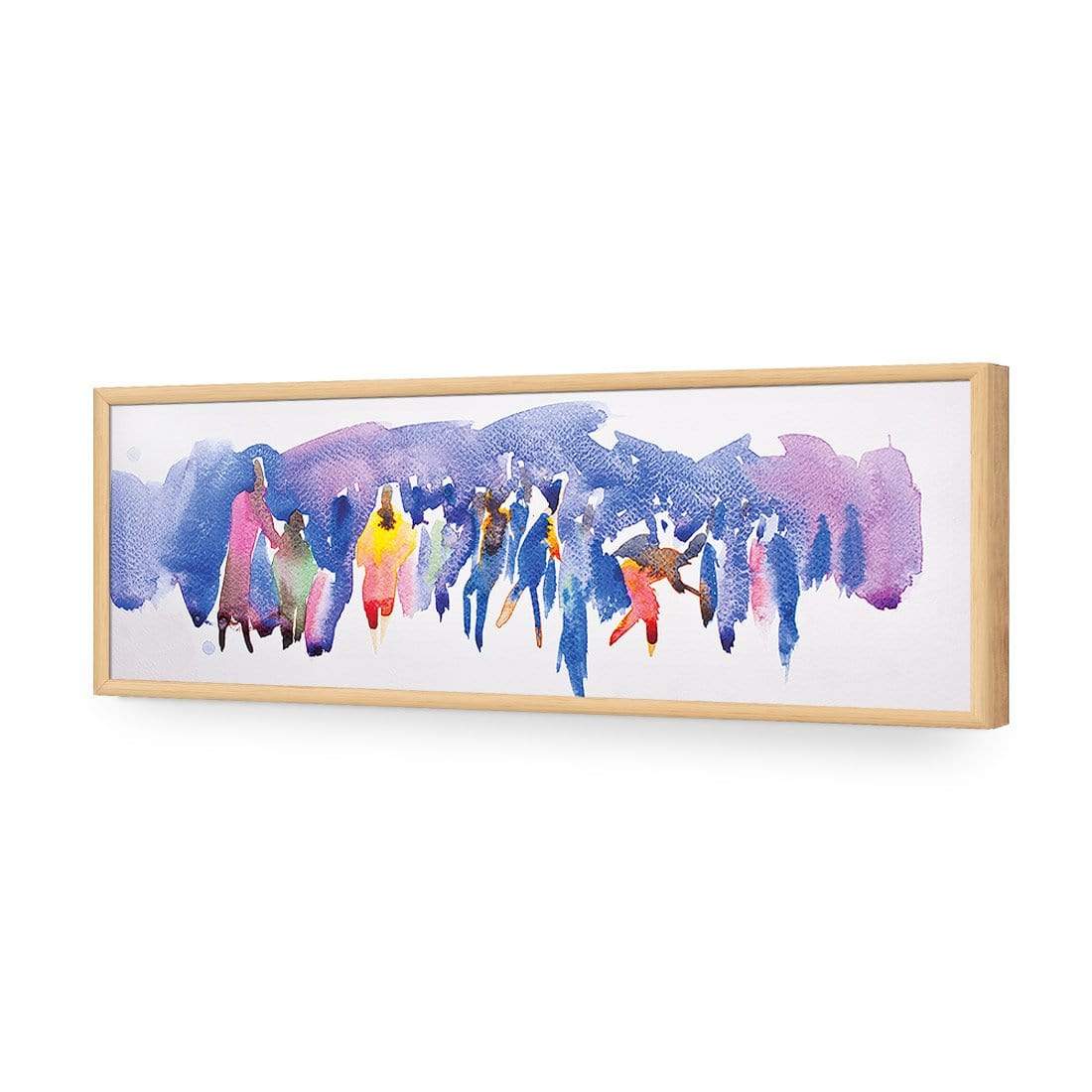 Community Abstract Watercolour (long) - wallart-australia - Acrylic Glass No Border