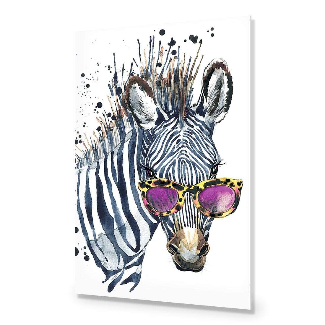 Cool Zebra - wallart-australia - Acrylic Glass No Border