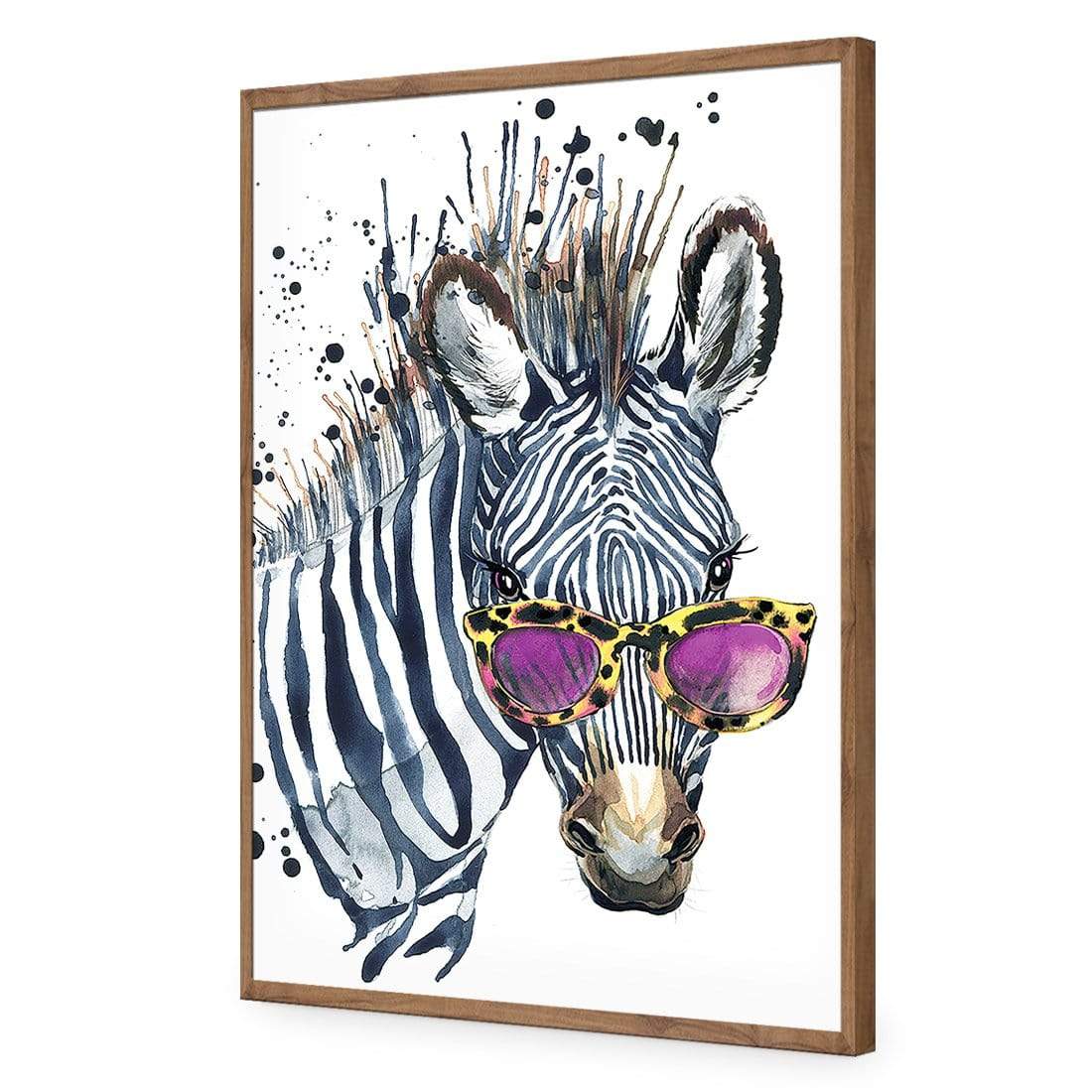 Cool Zebra - wallart-australia - Acrylic Glass No Border
