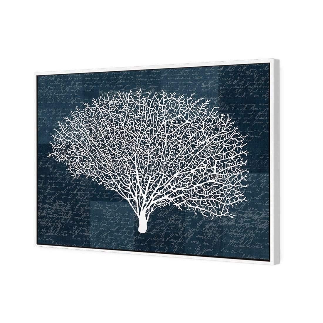 Coral Blue Rounded - wallart-australia - Canvas