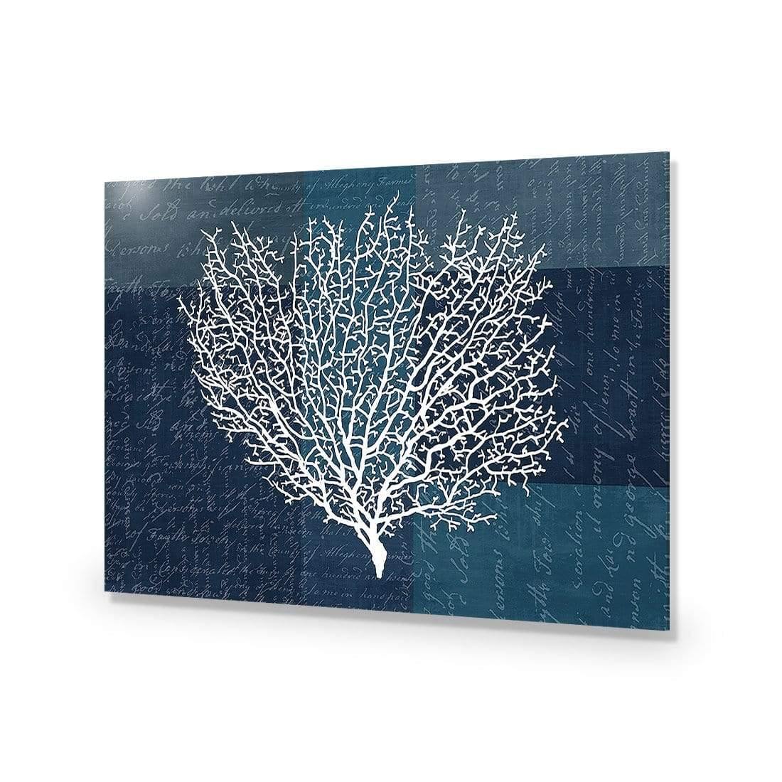 Coral Blue Squared - wallart-australia - Acrylic Glass No Border