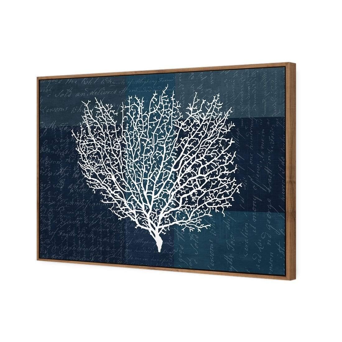 Coral Blue Squared - wallart-australia - Canvas