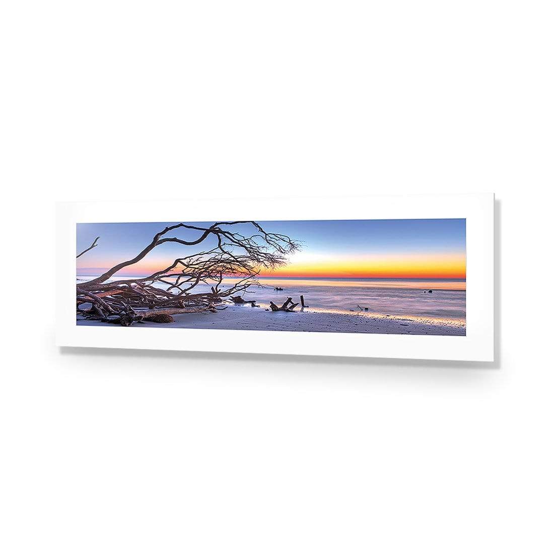 Driftwood Sunrise (Long) - wallart-australia - Acrylic Glass With Border