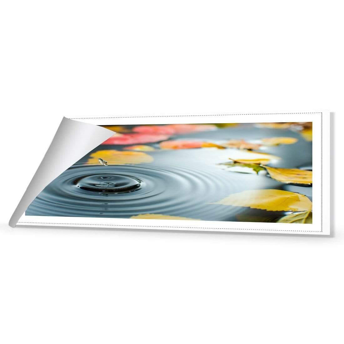 Droplet on Lily Pond, Original (long) - wallart-australia - Canvas