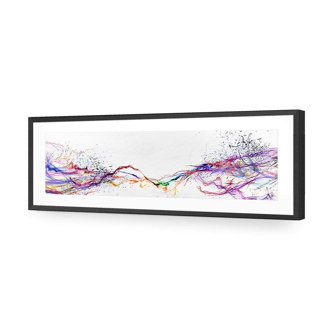 Electricity On Black, Inverted (Long) - wallart-australia - Acrylic Glass With Border