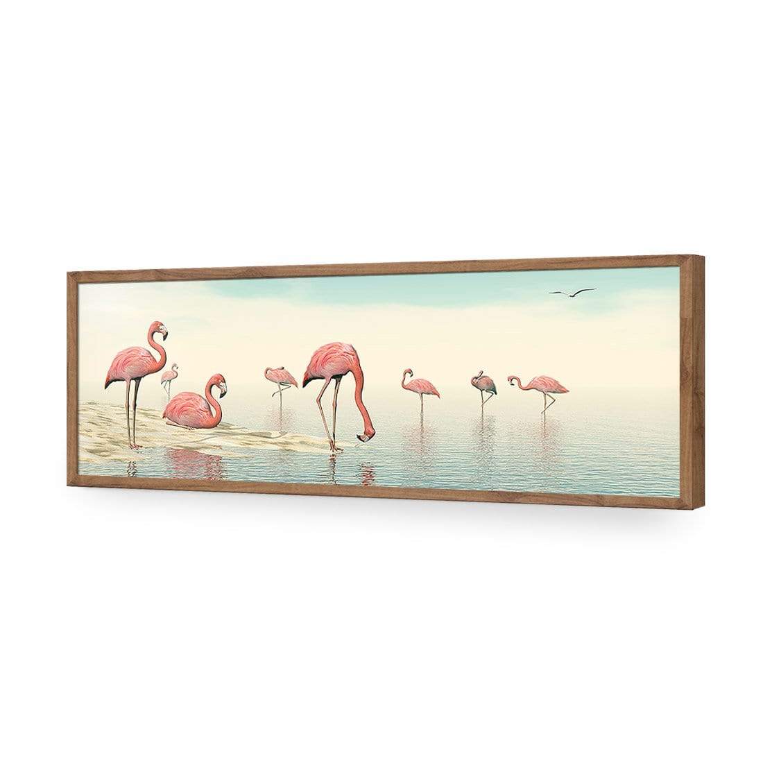 Flamingo Chill (Long) - wallart-australia - Acrylic Glass No Border