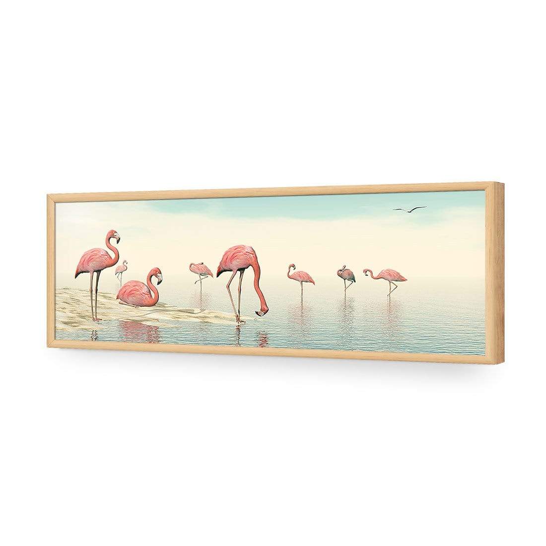 Flamingo Chill (Long) - wallart-australia - Acrylic Glass No Border