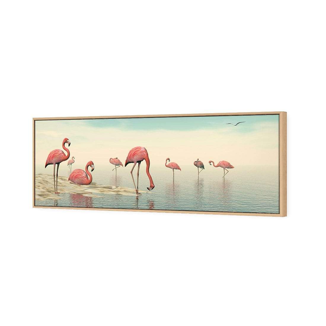 Flamingo Chill (Long) - wallart-australia - Canvas