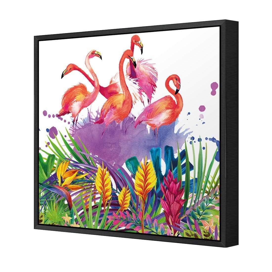 Flamingo Paradise (square) - wallart-australia - Canvas
