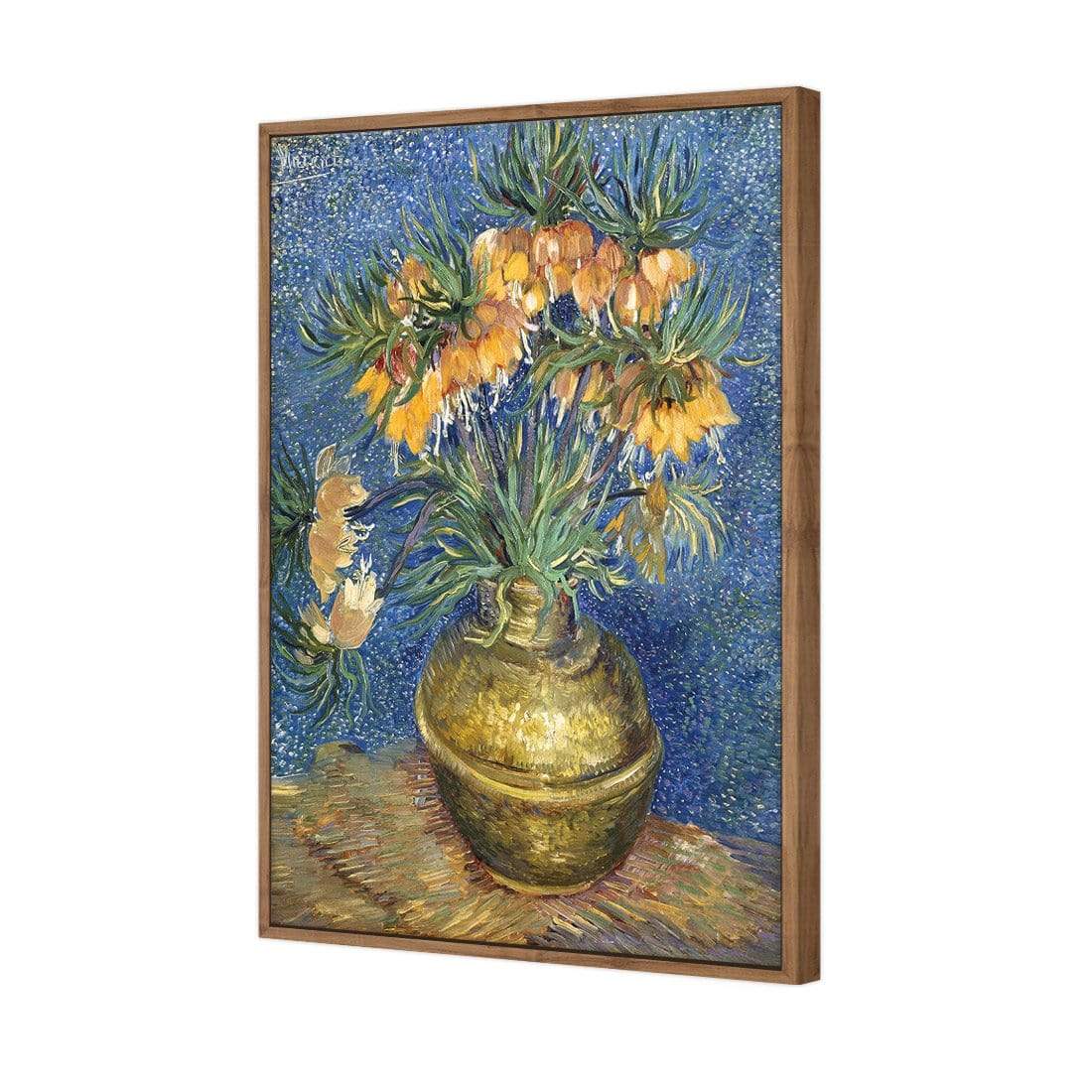 Flowers in Copper Vase By Van Gogh - wallart-australia - Canvas
