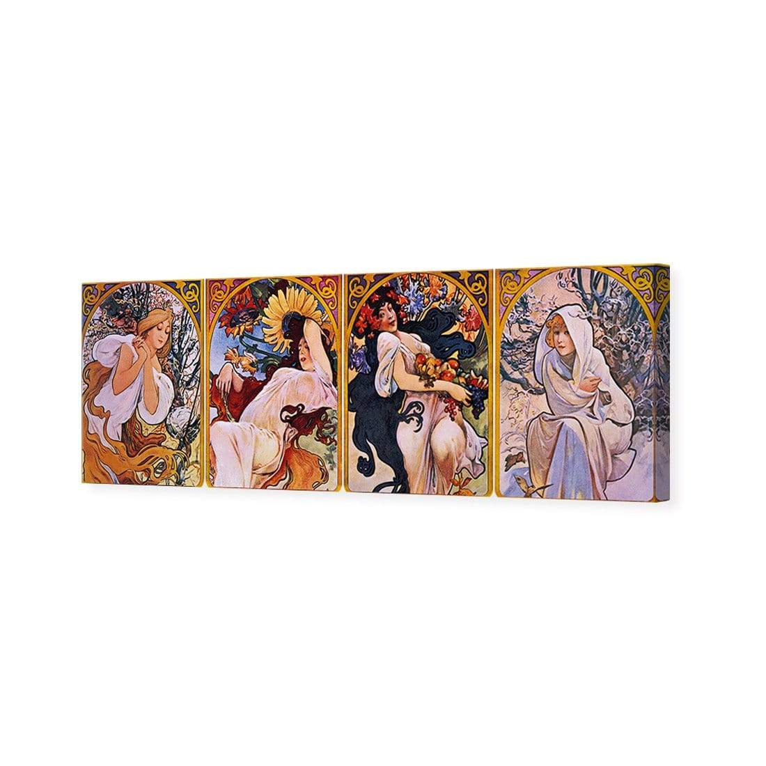 Four Seasons By Alphonse Mucha - wallart-australia - Canvas
