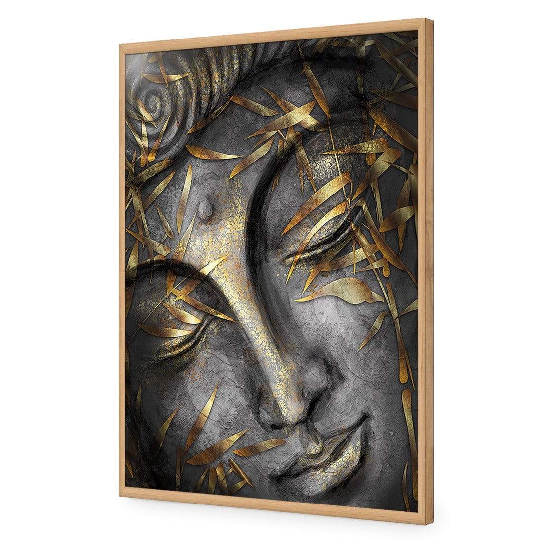 Gold Leafed Buddha 1 - wallart-australia - Acrylic Glass No Border