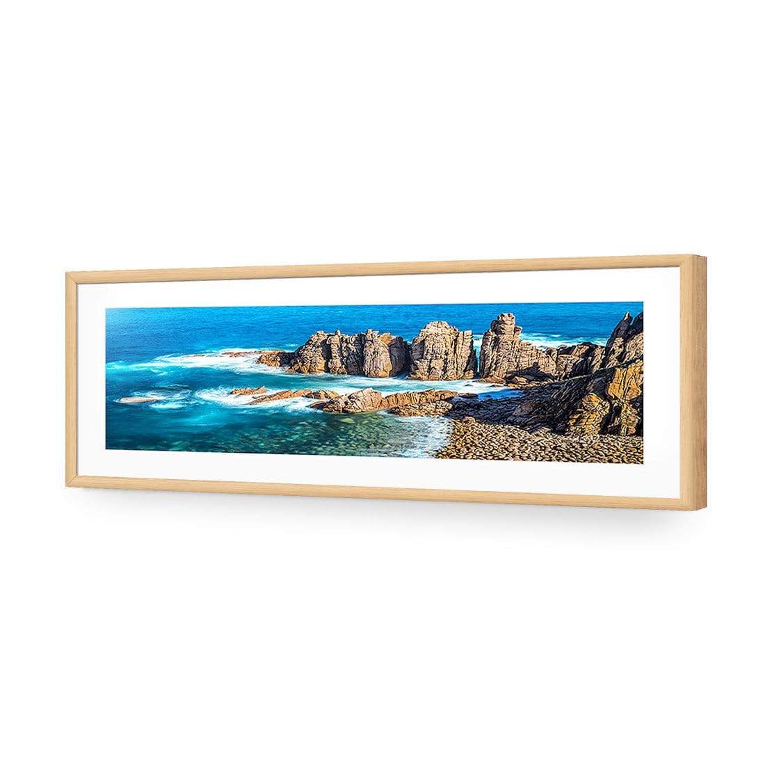 Great Ocean Road Pinnacles (Long) - wallart-australia - Acrylic Glass With Border