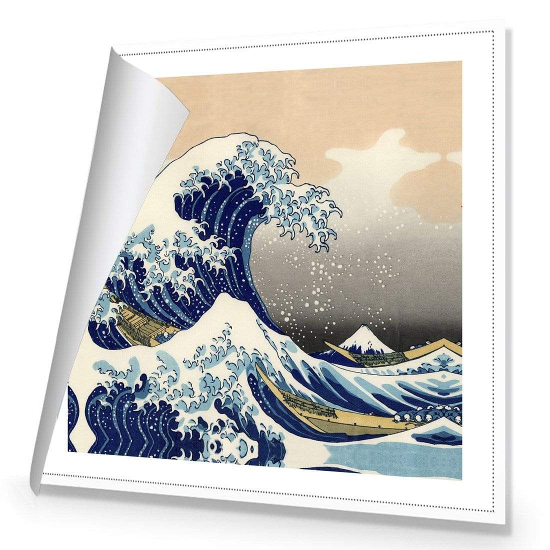 Great Wave off Kanagawa (square) By Hokusai - wallart-australia - Canvas