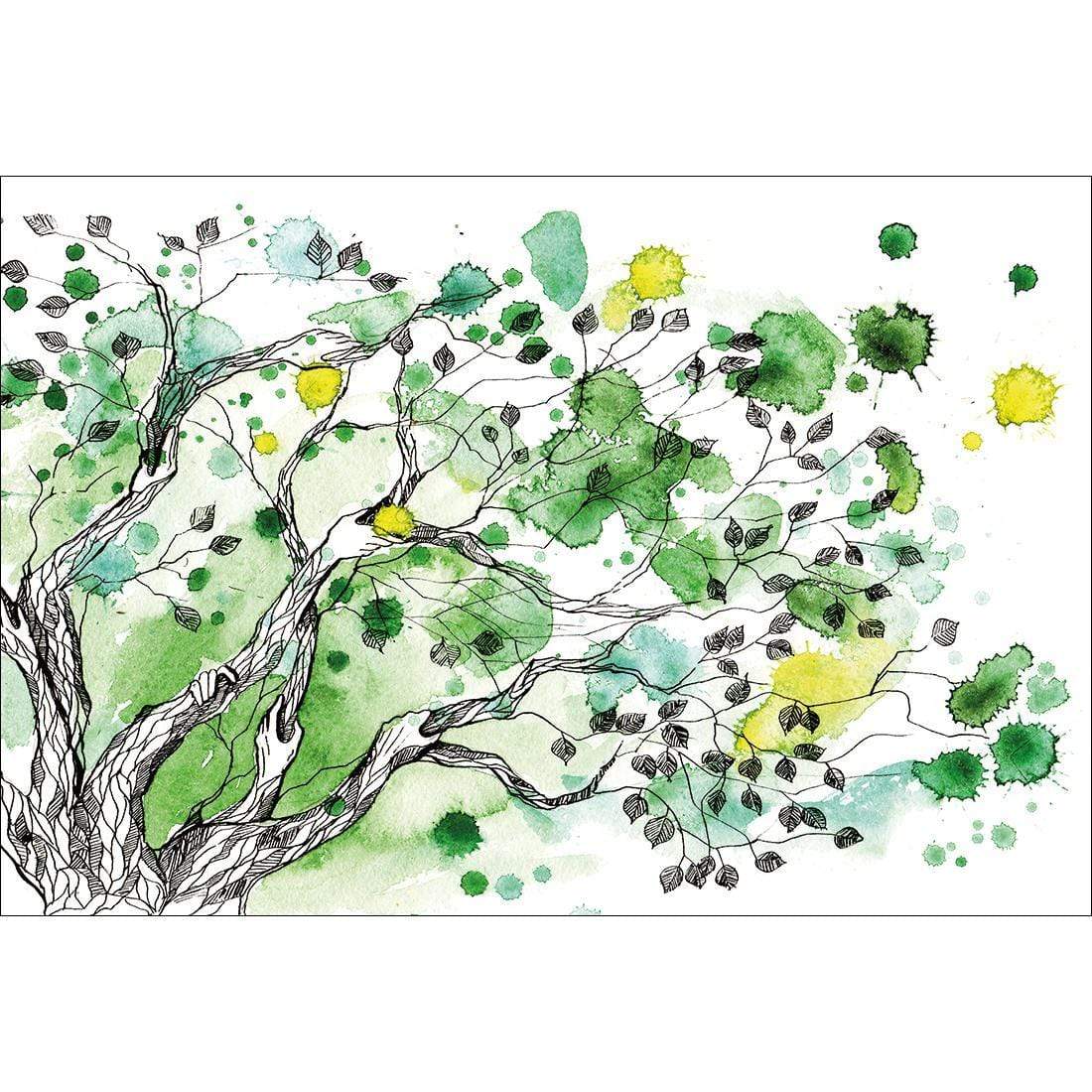 Green Tree Splash - wallart-australia - Canvas
