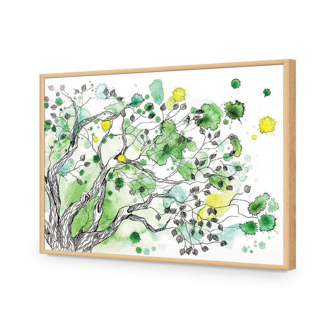 Green Tree Splash - wallart-australia - Acrylic Glass No Border