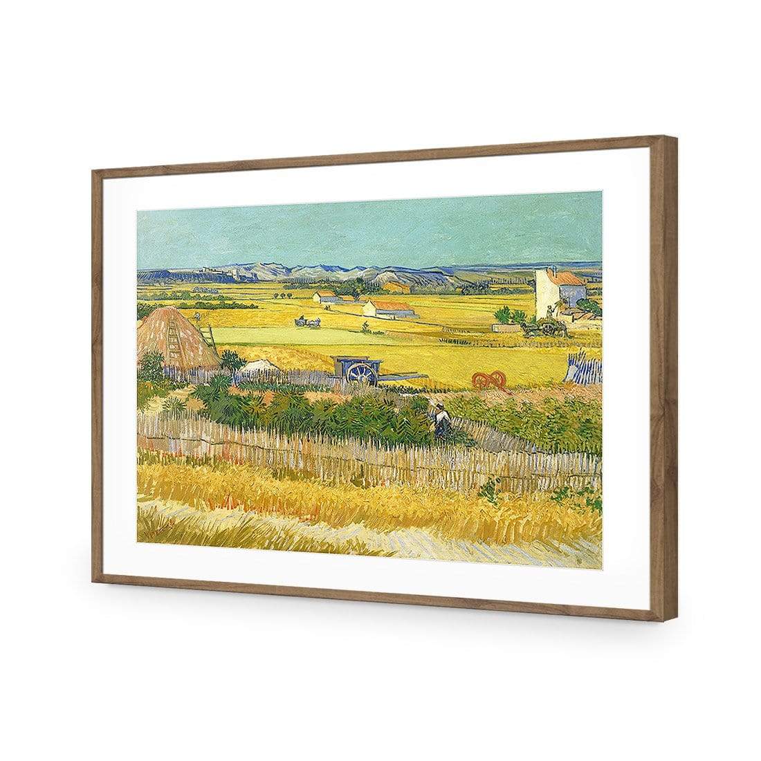 Harvest By Van Gogh - wallart-australia - Acrylic Glass With Border