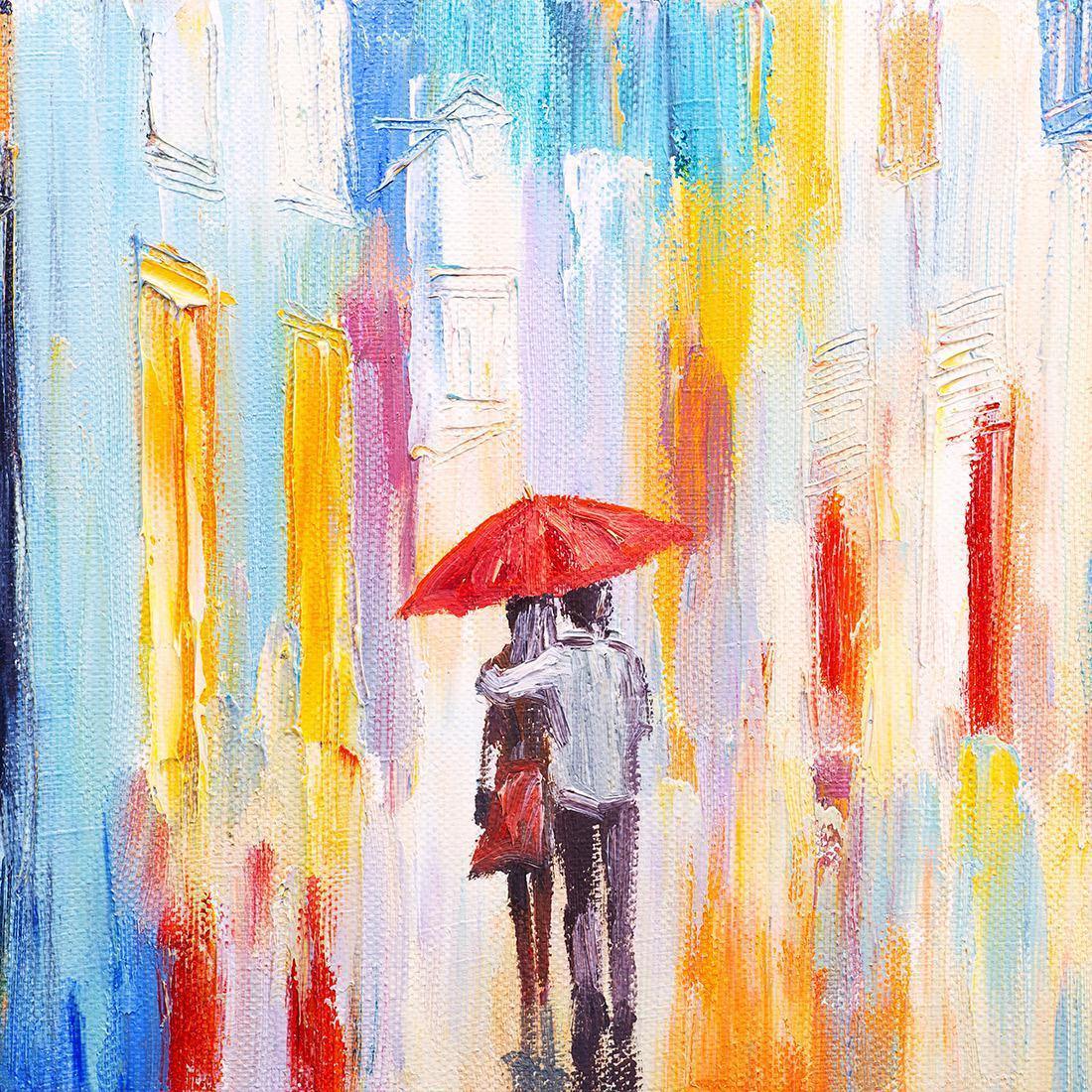 Heading Home Amour en pluie Perfect Pairs - wallart-australia - Canvas
