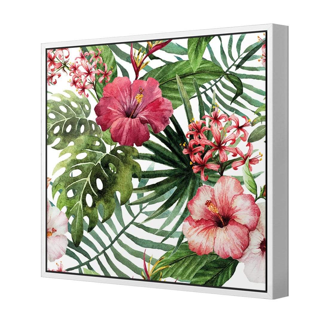 Hibiscus Array (Square) - wallart-australia - Canvas